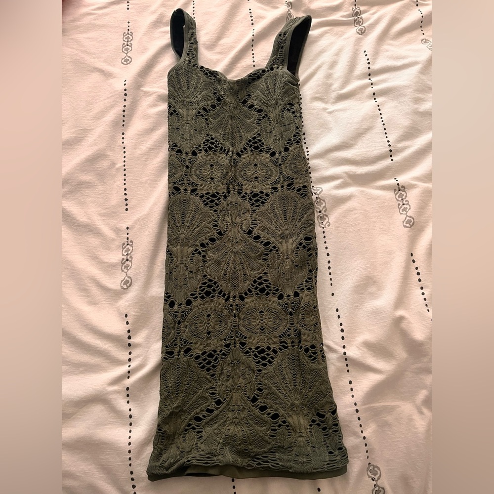 Free People bodycon super stretch lace mini